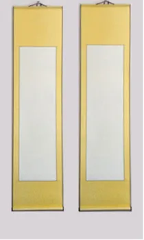 

01 40CM*166CM Calligraphy painting Full damask fine mounted Xuan paper calligraphy blank drawing axis vertical axis small four