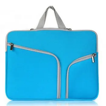 

Double Pocket Zipper Bag Inner Handle Computer Bag Handbag Laptop Bag Sleeve Case Cover Liner Bag For Macbook