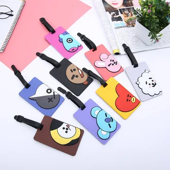 

Luggage Card Cartoon Card Set Plane Luggage Tag PVC Silicone Luggage Tag Bag Tag Cartooon