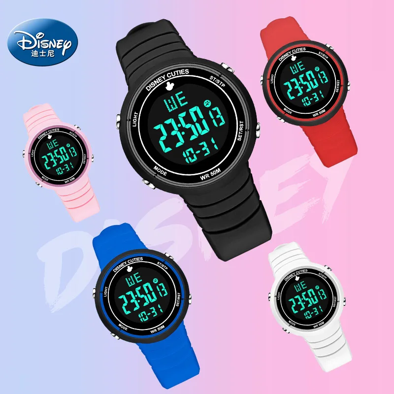 

Authentic Disney Children's Watch Boys And Girls Multifunctional Waterproof Simple Student Digital Luminous Electronic Watch