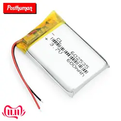 100% Оригинальный Li-Po Li ion Перезаряжаемые Батарея 3,7 V 600 мА/ч, 602535 Lipo Клетки для Видеорегистраторы для автомобилей тахограф Bluetooth