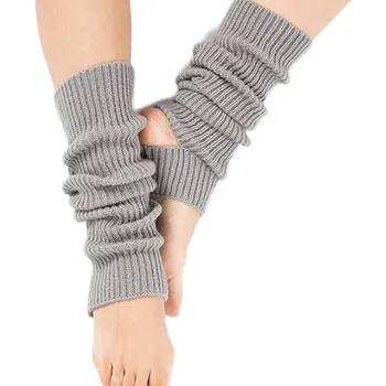 

Yoga Socks Wool Pilates Sock Foot Heel Cotton Ventilation Ballet Dance Sock for Women Fitnes Yoga Warmer Knitted socks #C