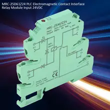 MRC-25A61Z24 PLC Electromagnetic Contact Interface Relay Module Input 24V DC output 250V AC Ultra-thin PLC relay q series plc qx48y57 input and output hybrid module new in boxed