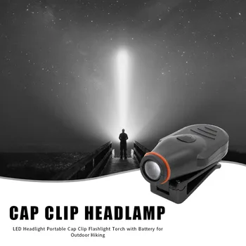 

LED Portable Headlights 100LM Durable Battery Powered Headlamps Torches with Cap Clip for Outdoor Climbing Hiking Fishing