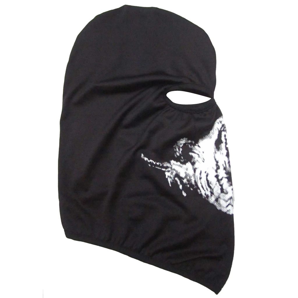 Motorcycle Face Mask 2018 Halloween Bicycle Ski Skull Half Face Mask Ghost Scarf Multi Use Neck Warmer CS Hood Scarf 8 Styles