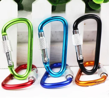 

20Pcs Carabiner Aluminum Alloy Carabiner D Ring Rock Climbing Hike Snap Clips Key Keychain Metal Hooks Camping Equipment Buckle