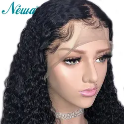 NYUWA 360 Кружева Фронтальная парик отбеленные узлы с ребенком волос бразильский Волосы remy предварительно сорвал натуральный волос 100%