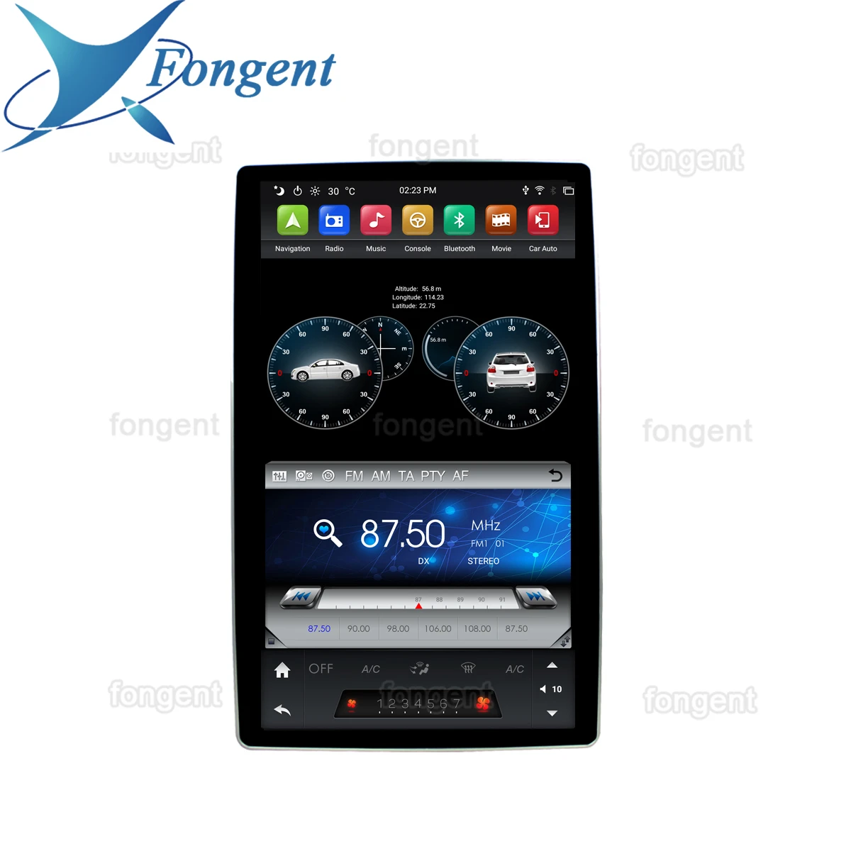 12 8 &quotTesla Style Android 9 автомобильный DVD GPS Радио Навигация стерео приемник плеер для Kia
