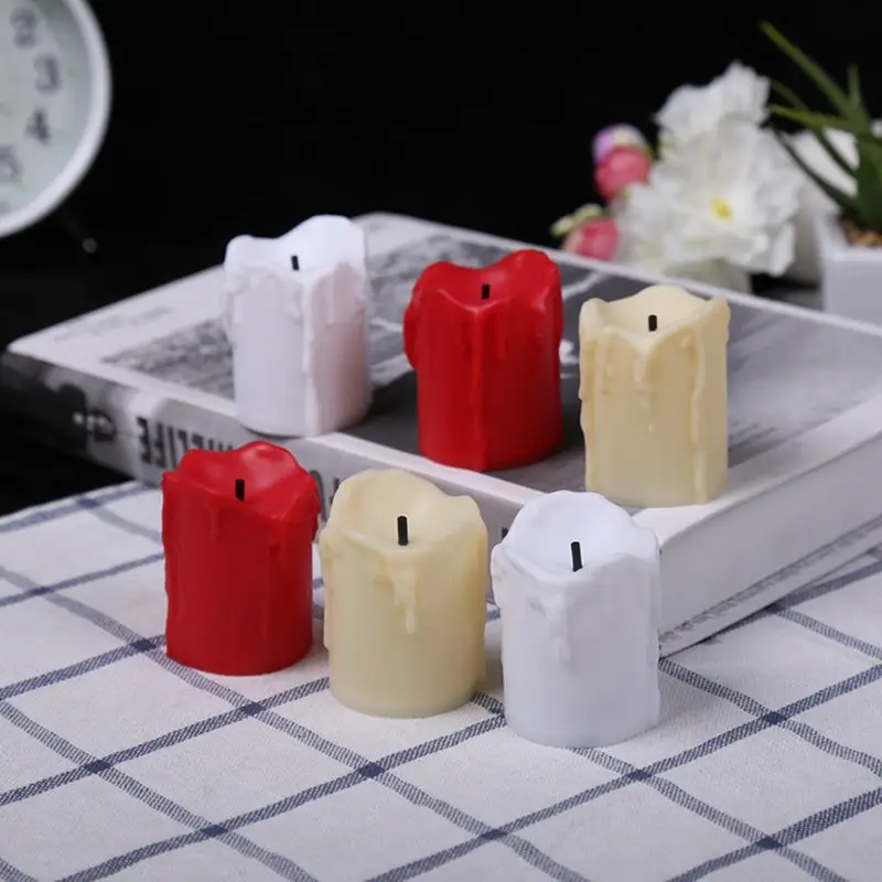 24 Pack Flameless LED Electric Flickering Tea Light Candles Festival Wedding Decor