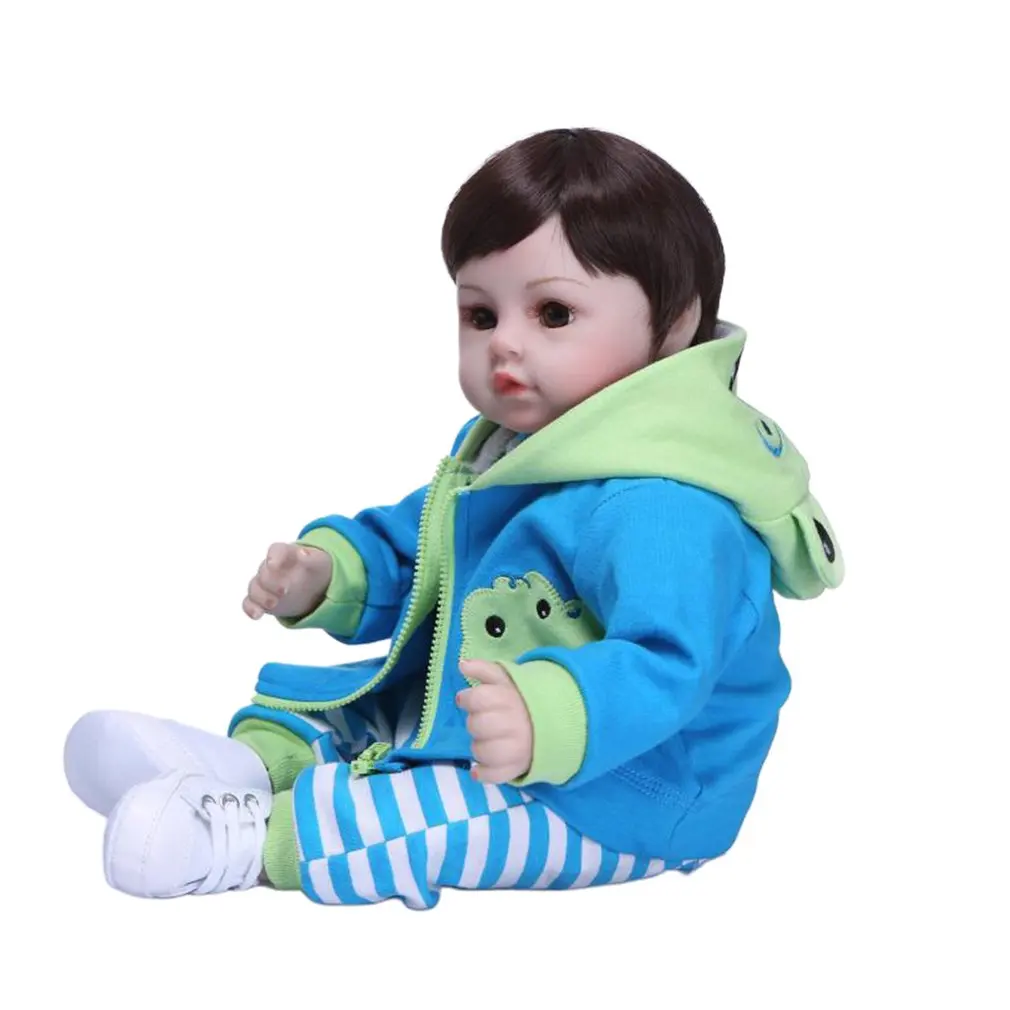 

55CM Simulation Rebirth Baby Doll Soft Silicone Cloth Cute Baby Play House Toy Child Simulation Doll Comfort Toy Baby Supplies