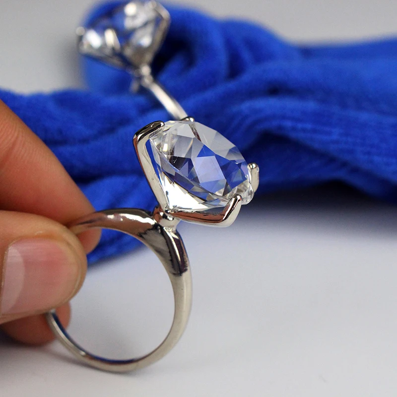 Exquisite Diamond Crystal Napkin Rings for Wedding Party Table Decoration 12pcs/lot Napkin Ring