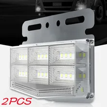 

2Pcs Safety Lights Side Marker Lights Waterproof 24V High-brightness Truck Trailer Bright Energy Saving Indicator Warning Lights