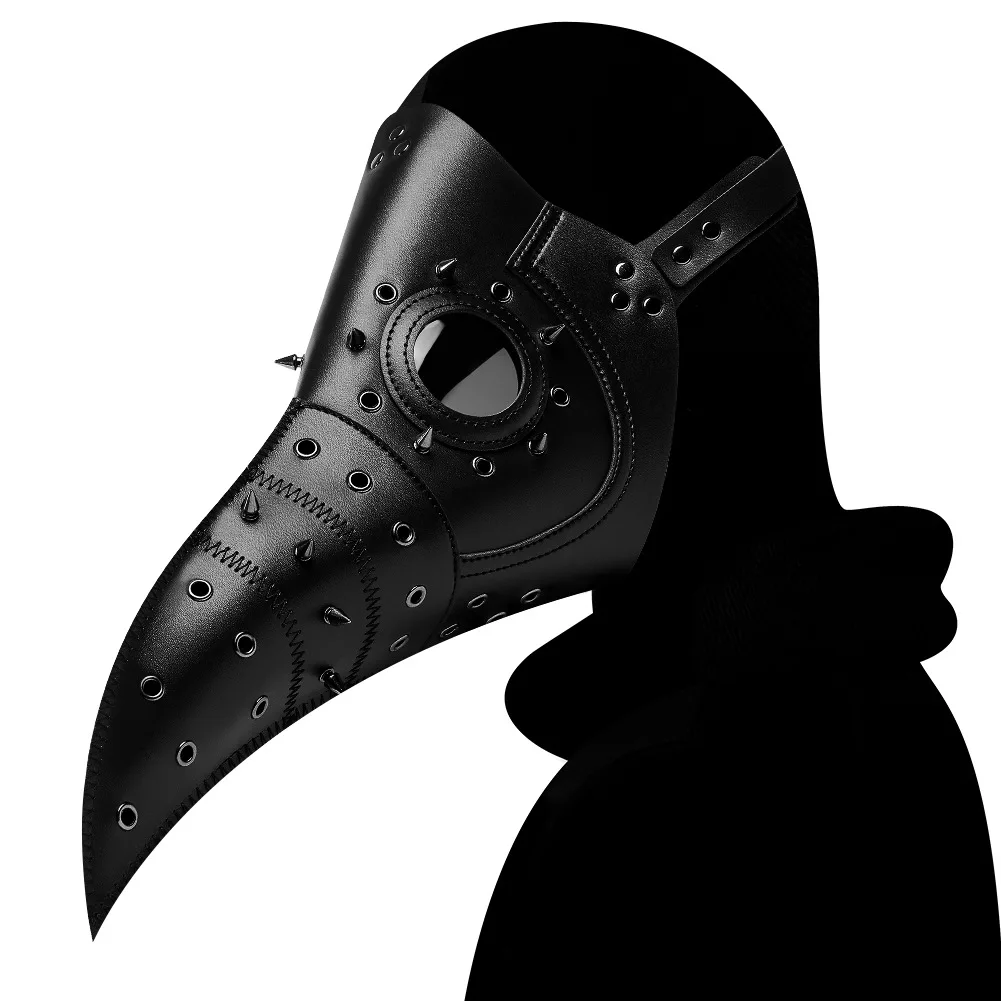 

Halloween Cosplay Beak Maske Prop Carnival Plague Doctor Mask Adult Steam Punks Scary Horror PU Bird Doctor Schnabel Masque
