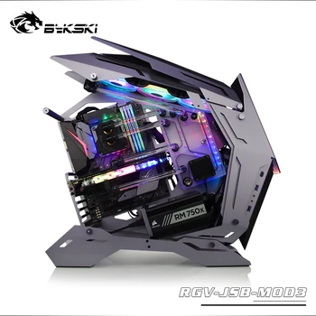 

BYKSKI JOSBO MOD 3 Chasis used wate cooling tank computer case RGB reservoir rectangle AURA M/B RGV-JSB- MOD3 watercooling