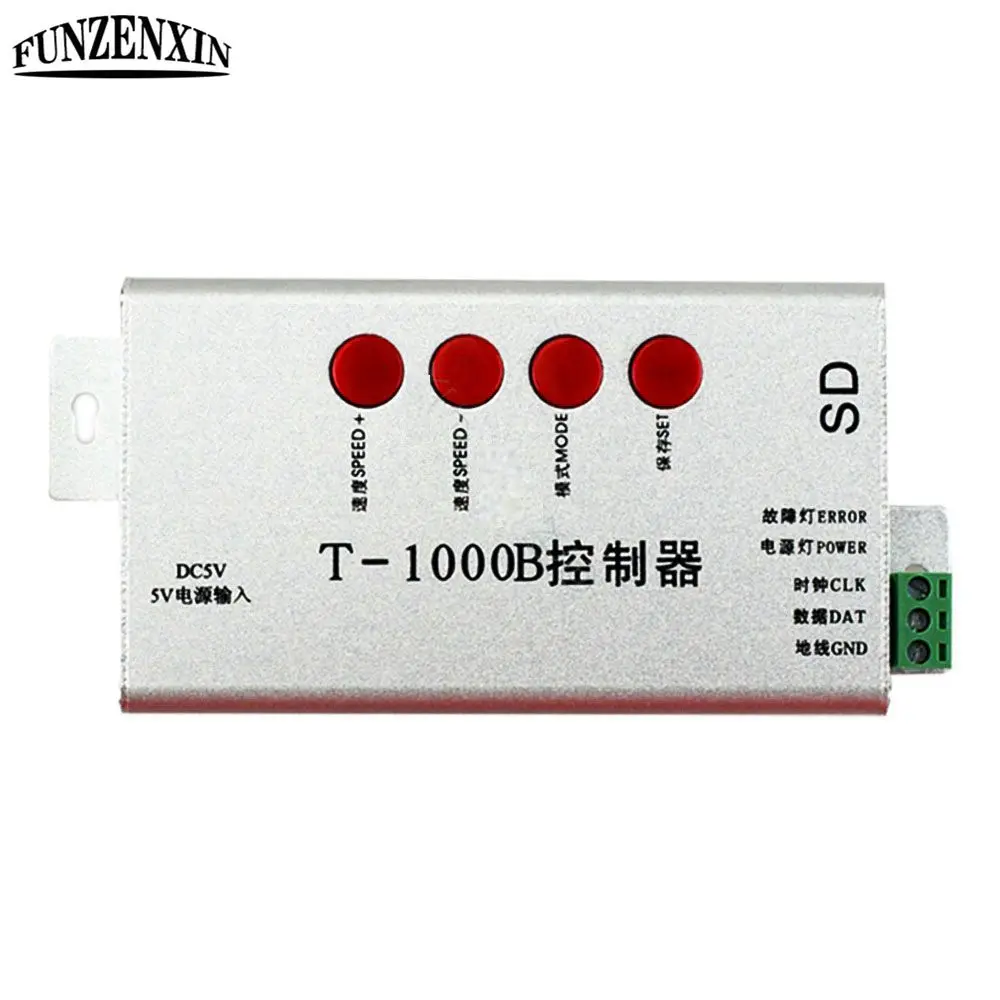 

DC5V-24V T1000B LED RGB Strip Pixels Dimmer Controller For WS2801 WS2811 WS2812