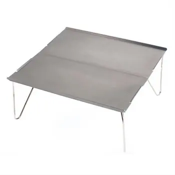 

Mini portable folding aluminum table Folding tea table Outdoor camping barbecue table Aluminum alloy Stainless steel