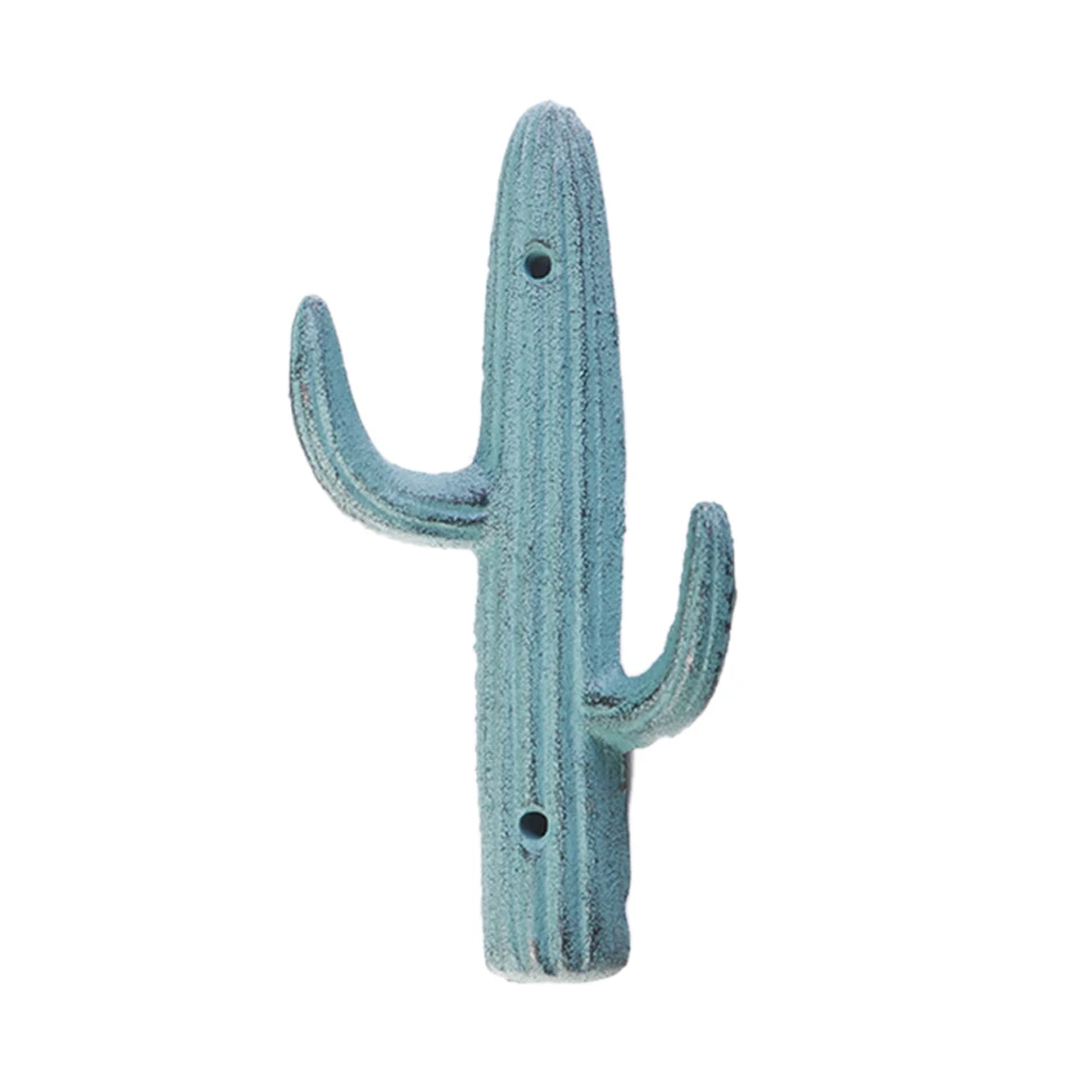 Ferro fundido cactus ganchos 2 em 1