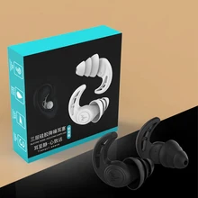 

Noise Cancelling Ear Plugs for Sleeping Reusable Washable Silicone Earplugs for Sleep, Work, Swimming, Sound Blocking Sleeping