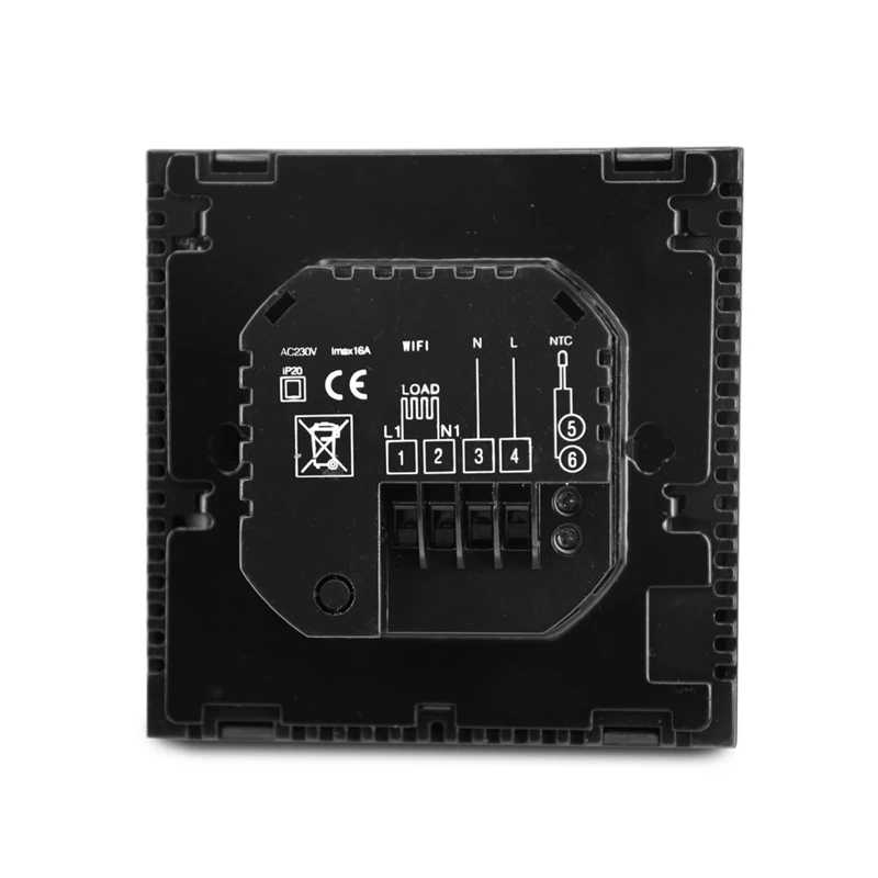 Hy603 2Wifi Пульт дистанционного управления черный электрический подогрев пола и