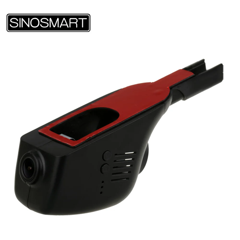 SINOSMART Novatek 96658 Wifi DVR Camera for Mitsubishi ASX/Outlander/Lancer/Pajero Control by App Black Small Mirror Holder