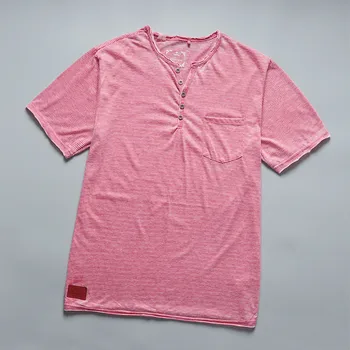 

6035-Men's short-sleeved T-shirt round neck solid color loose large size men's half-sleeved shirt bottoming shirt four seasons