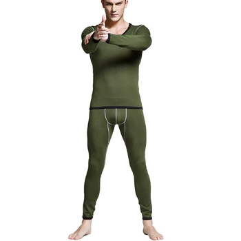 

Men Autumn Winter Warm Long Underwear Set Home Wear Elastic Thermal Inner Wear Thermal Underwear For Man