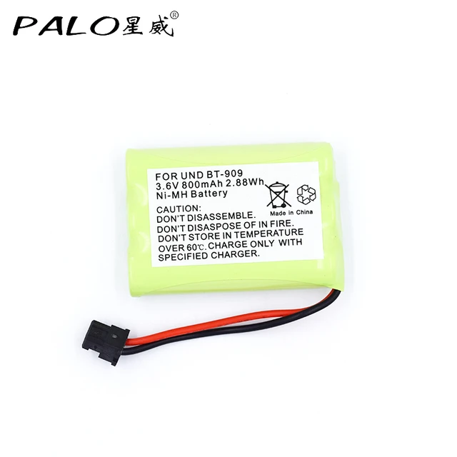 Batteria ricaricabile per telefono Cordless PALO per batterie ricaricabili  mini BT-909 BT909 3 * AAA ni-mh 800mAh 3.6V - AliExpress