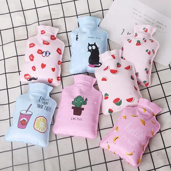 

1Pcs Lovely Cartoon Hand Warm Water Bottle Mini Hot Water Bottles Portable Hand Warmer Girls Pocket Hand Feet Hot Water Bags