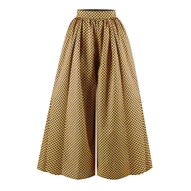 Women's pants Loose High Waist Wide Leg Pants Digital Printed Beach Casual harem Pants