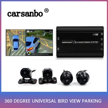 

360 Degree Universal Car DVR Bird View Parking HD 1080P Surround View Monitor panoramic System with Front Rear Left Right Camera