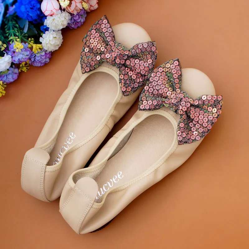 BEIGE 1 COLORFUL BOW