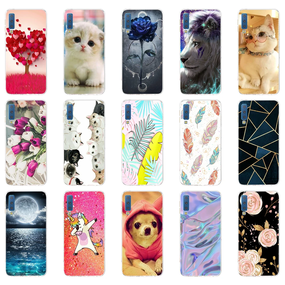 Una Custodia In Silicone Per Samsung Galaxy A7 2016 Per Samsung A7 2018 Custodia Protettiva Coque