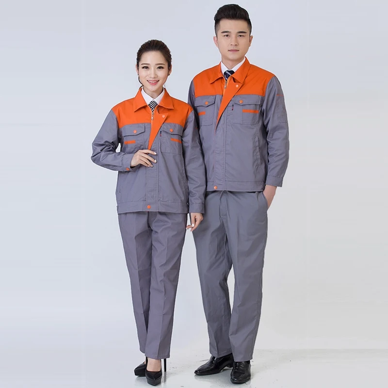 

Hot Sale Man Work Wear Women Long Sleeve Jacket Loose Casual Work Uniforms Durable Work Wear Workshop Uniforms Plus Size