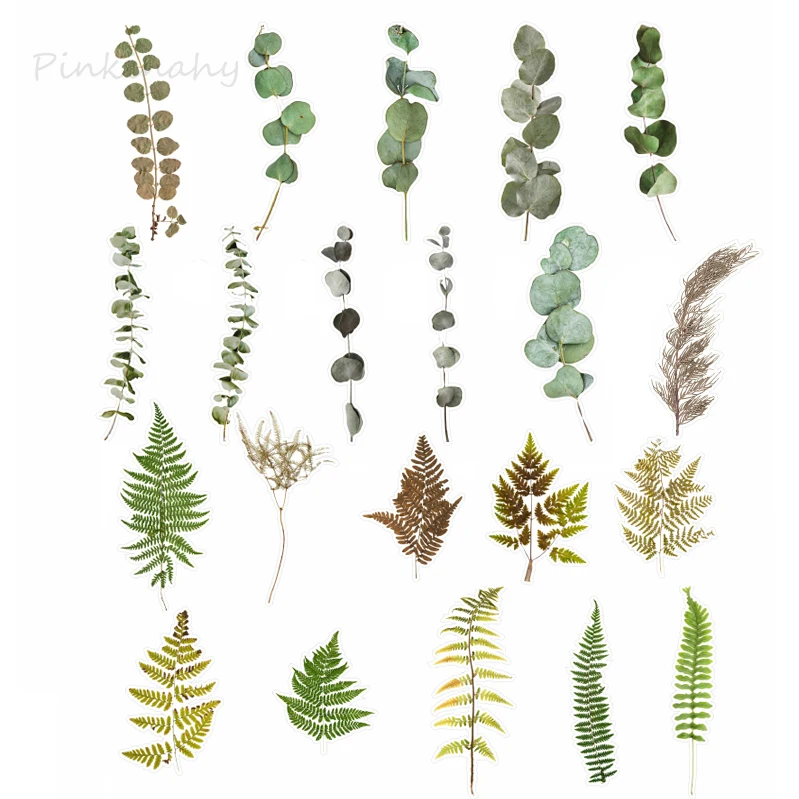 

20 Sheets Vintage Natural Plants Mushroom Paper Sticker Decorative Washi Stickers Scrapbooking Stick Diary Stationery Album Stic