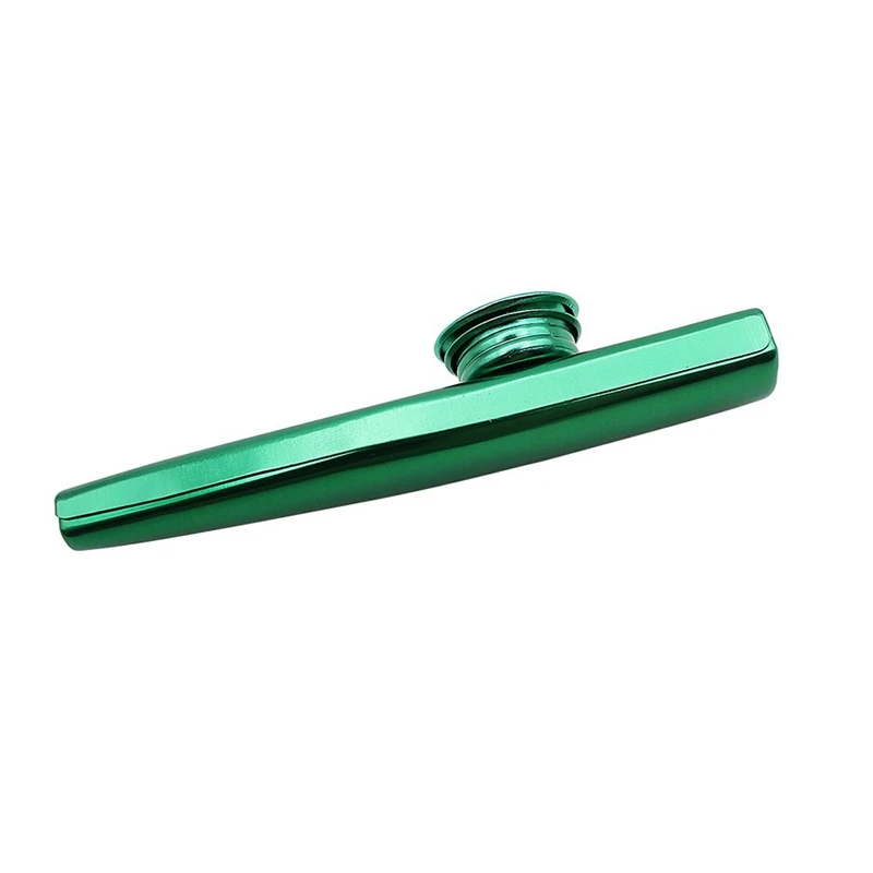 Kazoo Алюминиевый сплав металла с 5 шт подарки диафрагма для флейты для детей любителей музыки-зеленый