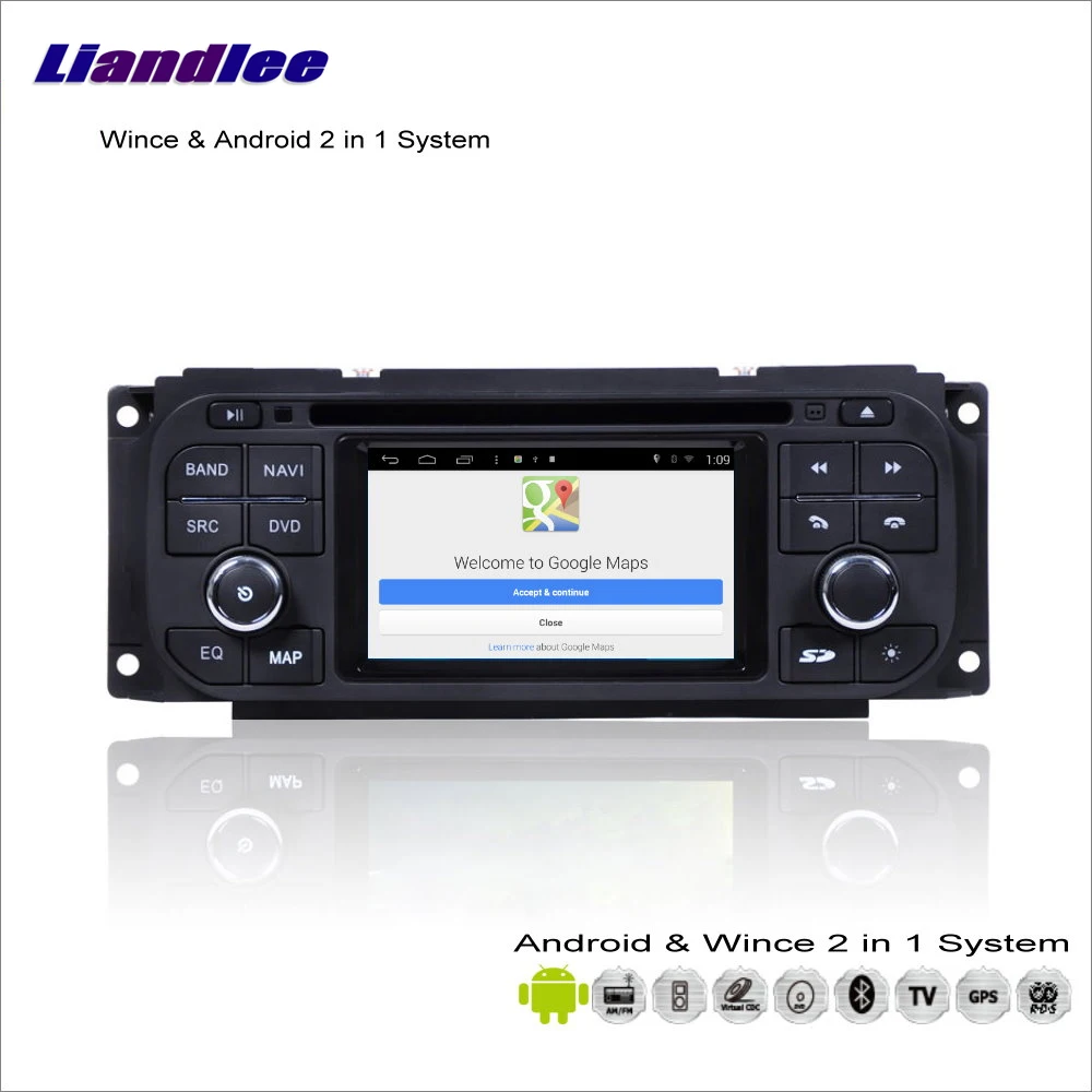 Мультимедийная стерео система Liandlee на Android для Chrysler Neon / PT Cruiser/Aspen радио CD DVD плеер