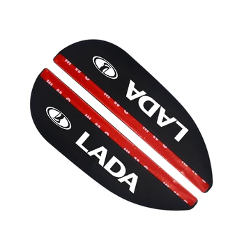 

1 pair Car Rain Brow Black Plastic Silica gel For Lada Niva Kalina Priora Granta largus Vaz Samara 2110 decoration accessories