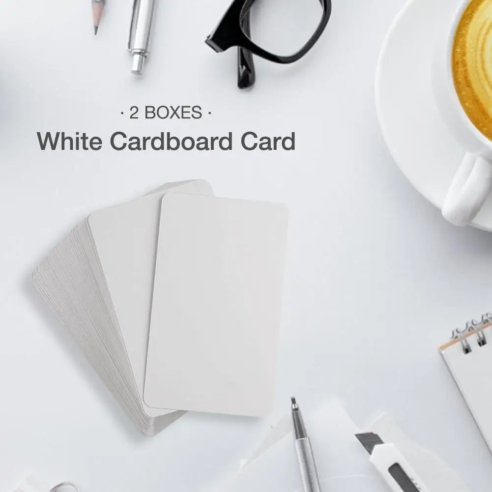 

100pcs Chipboard Cardstock 1mm Thick Card White Board Cardboard Sheet For Paper Craft Backing Modelling 540*90mm