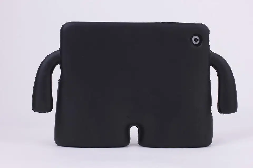 Case for Apple New IPad 10.2 Inch Tablet Silicon cover for Ipad 10.2 A2200 A2198 A2232 Kids Safe Armor Kickstand Cover - Цвет: Черный