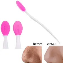 Очищающая Массажная щетка для лица ручная силиконовая щетка для ухода за лицом для удаления роговой акне удалить угри инструменты для макияжа