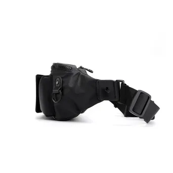 

Men Fashion PU Leather Waist Bag Zipper Buckle Multi-Functional Outdoor Waterproof Sports Bags Travel Messenger Bags For Men