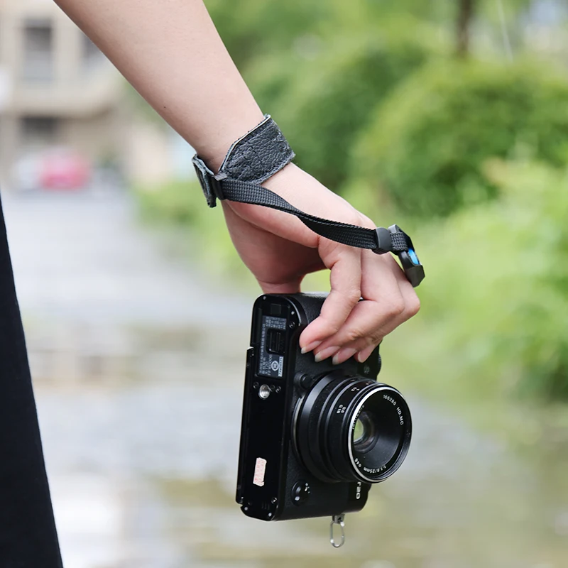 Leather Wrist Strap SLR Camera Canon 850 Nikon Z5 Z6 Fuji XT4 Sony