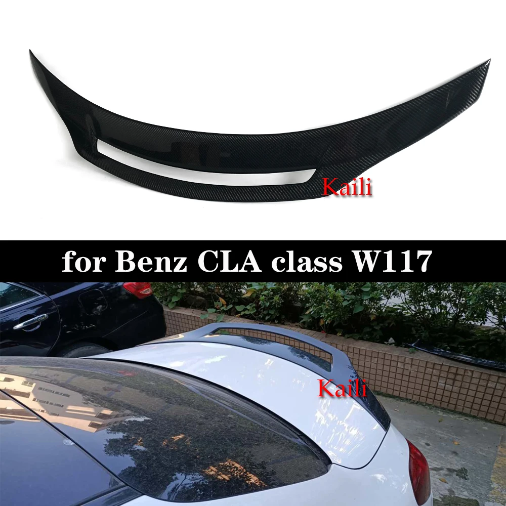 

For CLA W117 CLA200 CLA220 CAL260 Real Carbon GT design Back Spoiler Wings Rear Diffuser