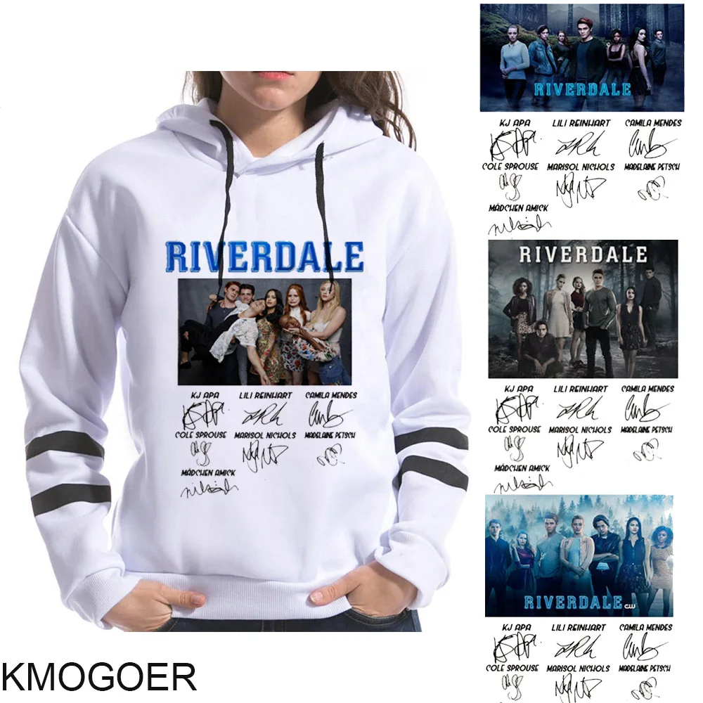 Sudadera con capucha de la serie de Tv Riverdale para Mujer, ropa informal estilo Hip Hop Harajuku, de ocio