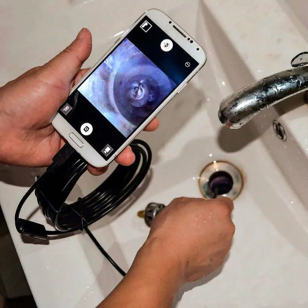 Эндоскоп USB Android эндоскоп камера водонепроницаемый осмотр бороскоп Гибкая 5 мм 7