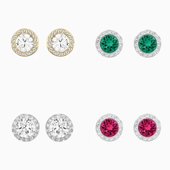 

2020 Fashion Jewelry SWA New ANGELIC Pierced Earrings Fashion Colorful Round Decoration Women All-match Romantic Jewelry Gift