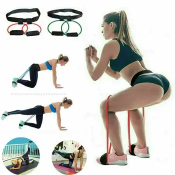 

Fitness Booty Bands Set Resistance Bands for Butt Legs Muscle Training Adjust Waist Belt Elastic Bands Pedal Exerciser Workout