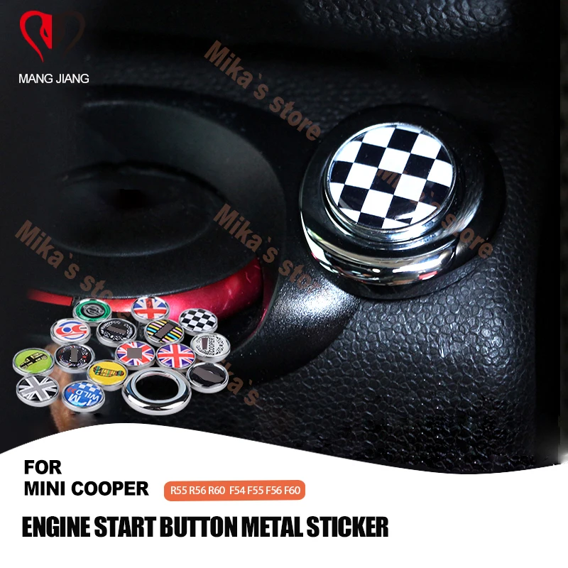 Для Mini Cooper R55 R56 R57 R60 Countryman автомобиля кнопка запуска наклейки украшения