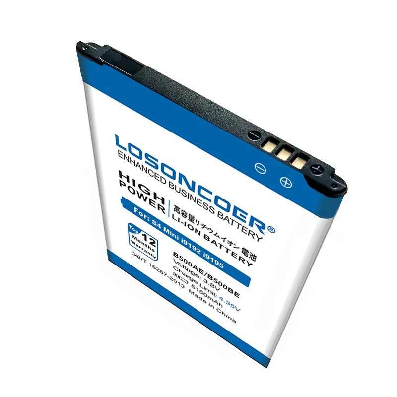 LOSONCOER 5150 мАч B500BE B500AE аккумулятор высокой емкости для Samsung GALAXY S4 Mini Battery mini S4mini i9192