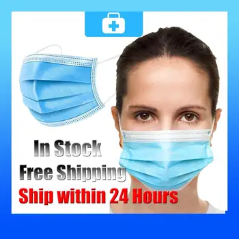 

Mask Disposable Mask Face Mask Mouth Mask 3 Layer Anti Dust Safety Mask Meltblown Nonwoven Elastic Earloop Mask